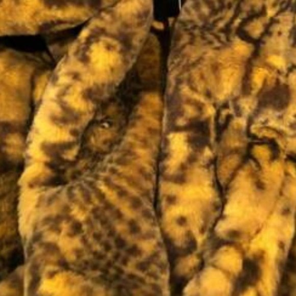 WILDSIDE Snake Print Faux Fur Teddy Coat Jacket Ye - Picture 7 of 8